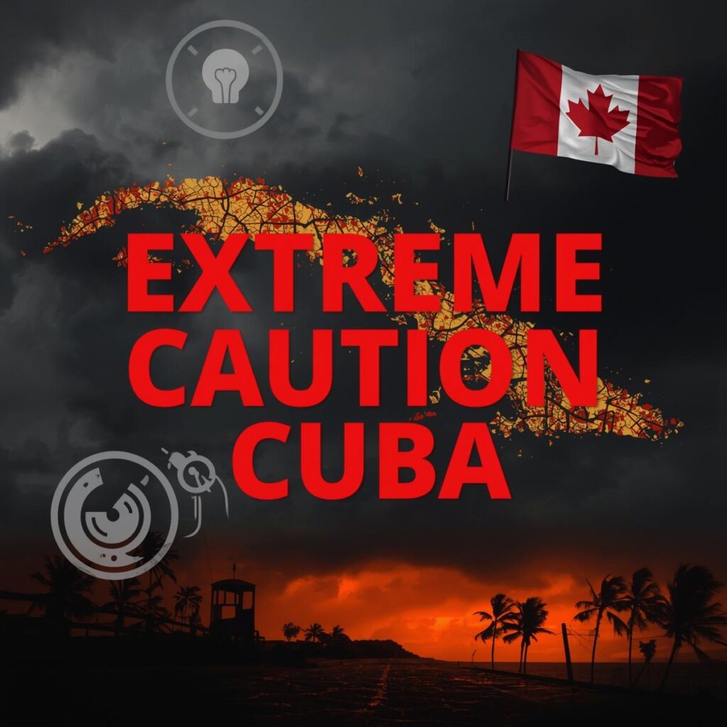 Canada travel warning Cuba 2026 highlights power blackouts, food shortages, fuel crisis, crime, and health risks. Read before traveling.