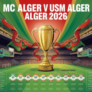 MC Alger vs USM Alger headlines the Algerian Super Cup 2026 on January 17. History, rivalry, and a 5th title chase collide.