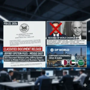 New DOJ documents expose Jeffrey Epstein Middle East links to top UAE and Saudi officials. See the shocking evidence that forced a DP World chairman to resign.