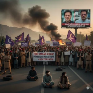Imran Khan's prison health crisis triggers massive protests in Pakistan. Supporters demand urgent medical care for the former PM as vision loss risks escalate.