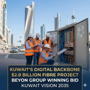 Beyon Group wins the $2.8 billion Kuwait Fibre Network Project to build high-speed 10Gbps infrastructure, driving the nation’s 2035 digital transformation goals.