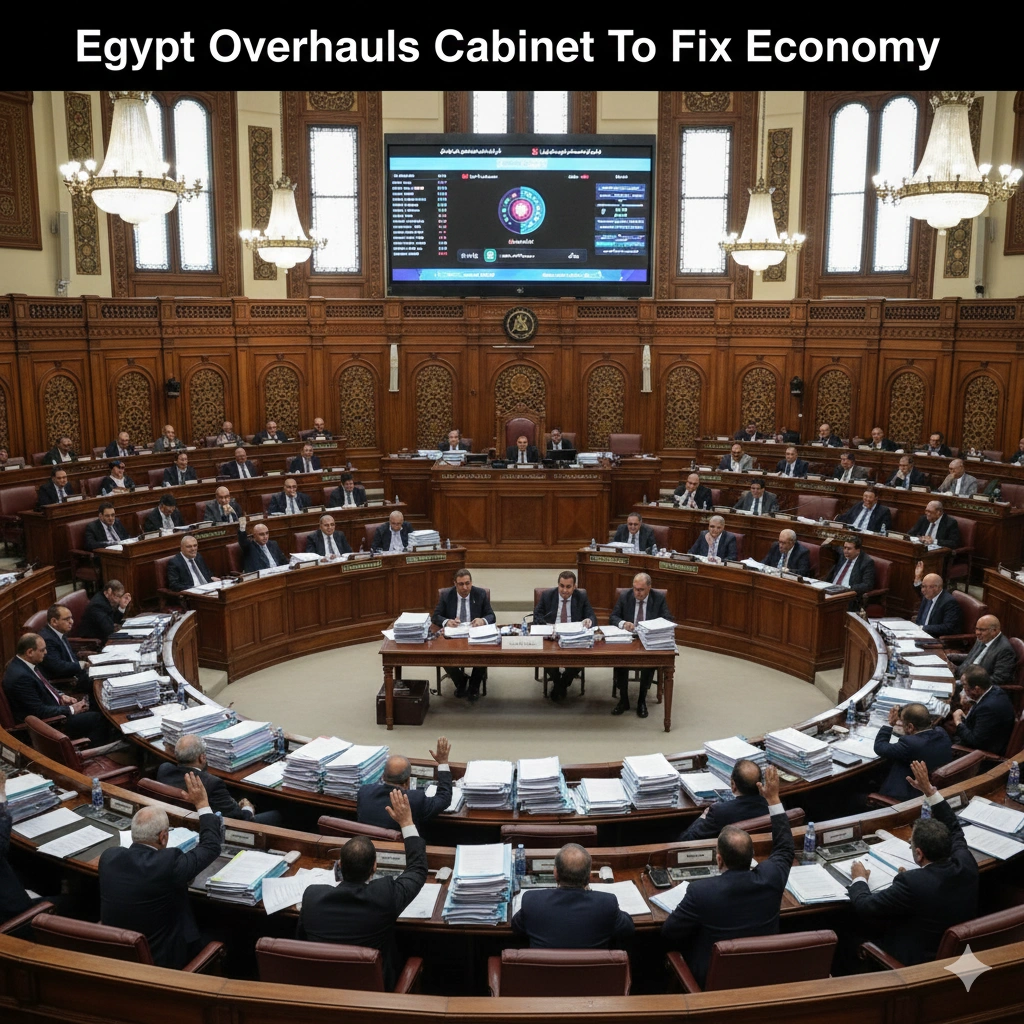 Egypt Economy-Focused Cabinet 2026 boosts reforms with World Bank talent, 13 new ministers, and a deputy PM to stabilize the floundering economy.