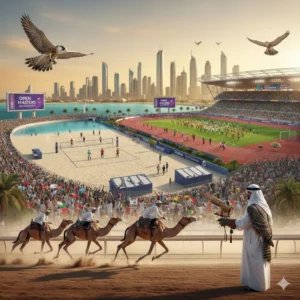Open Masters Games Abu Dhabi 2026 penultimate day features record camel racing and falconry highlights ahead of Sunday's strong closing on Hudayriyat Island.