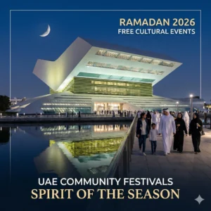 Explore the best Free Ramadan Events in the UAE for 2026. From Dubai’s iconic library to Sharjah’s historic forts, enjoy cultural festivals with zero entry fees.