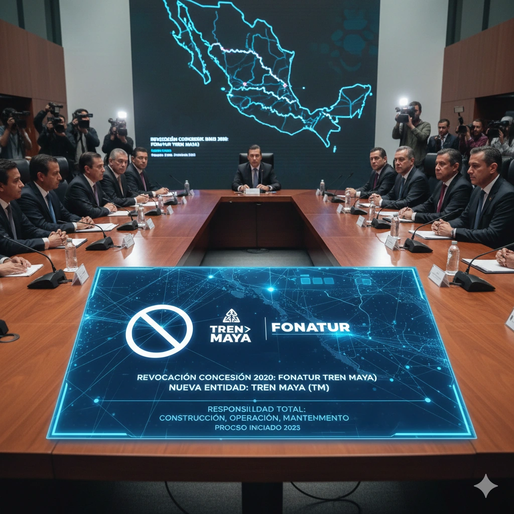 The Maya Train Project Transition is complete as Mexico revokes the Fonatur concession, giving Tren Maya full control of the 1,554km rail project for 2026.