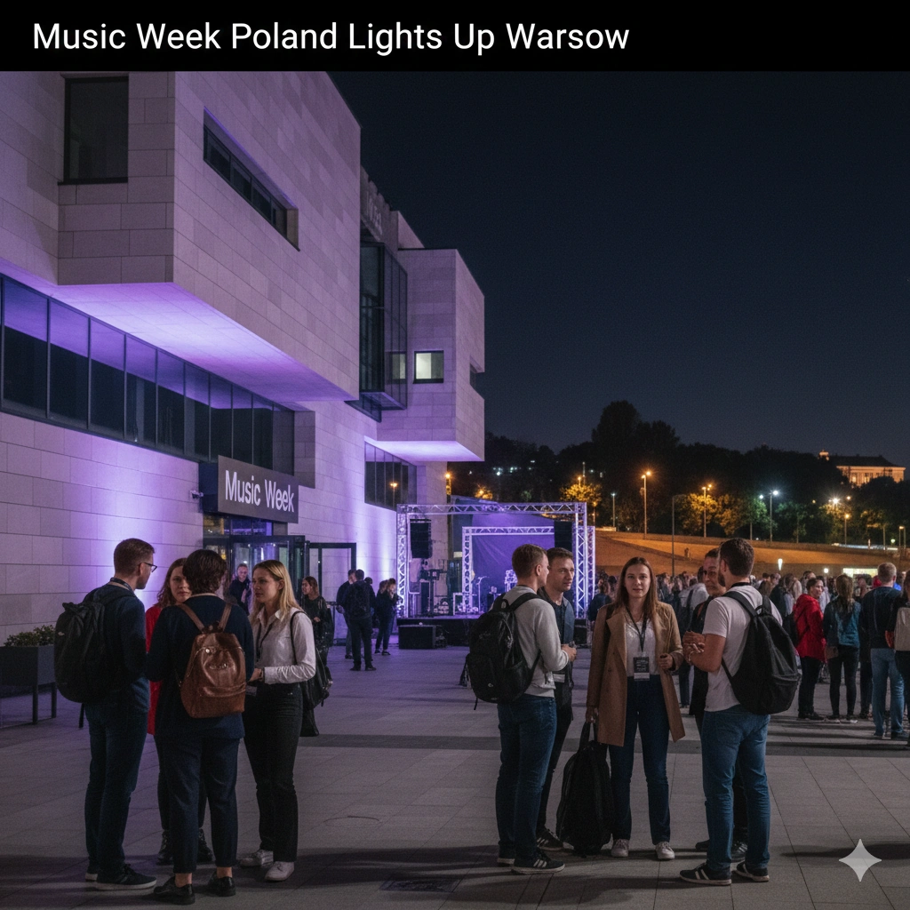 Music Week Poland 2026 brings 5 days of live music, talks & networking to Warsaw, positioning it as Europe’s rising music hub.