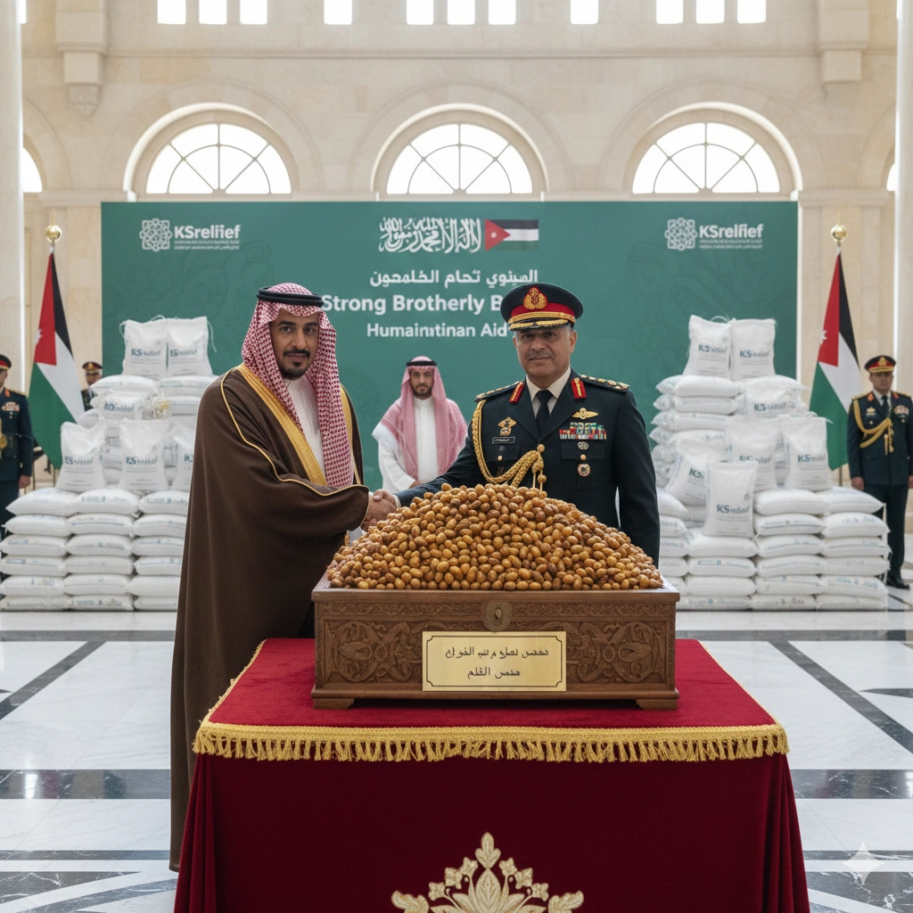 Saudi Arabia delivers 125 tonnes of dates as King Salman's Gift of Dates to Jordan. Read how KSrelief and Prince Mansour boost 2026 humanitarian bonds in Amman.