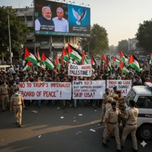 Indian Protesters Oppose Modi's Israel Visit as tensions rise over Gaza. Civil groups demand an end to military ties and a rethink of PM Modi's diplomatic trip.