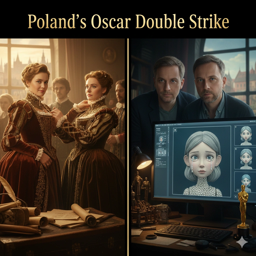 Polish Oscar nominations celebrate Małgosia Turzańska and Maciek Szczerbowski in costume design and animated short categories, highlighting Poland’s Hollywood rise.
