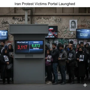 Iran Launches Portal For Missing Protest Victims after releasing an official 3,117-death list, amid rights groups citing far higher tolls.
