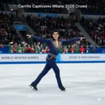 Donovan Carrillo Winter Olympics 2026 performance stuns fans with Elvis routine, season-best 219.06 score and emotional Olympic moment.