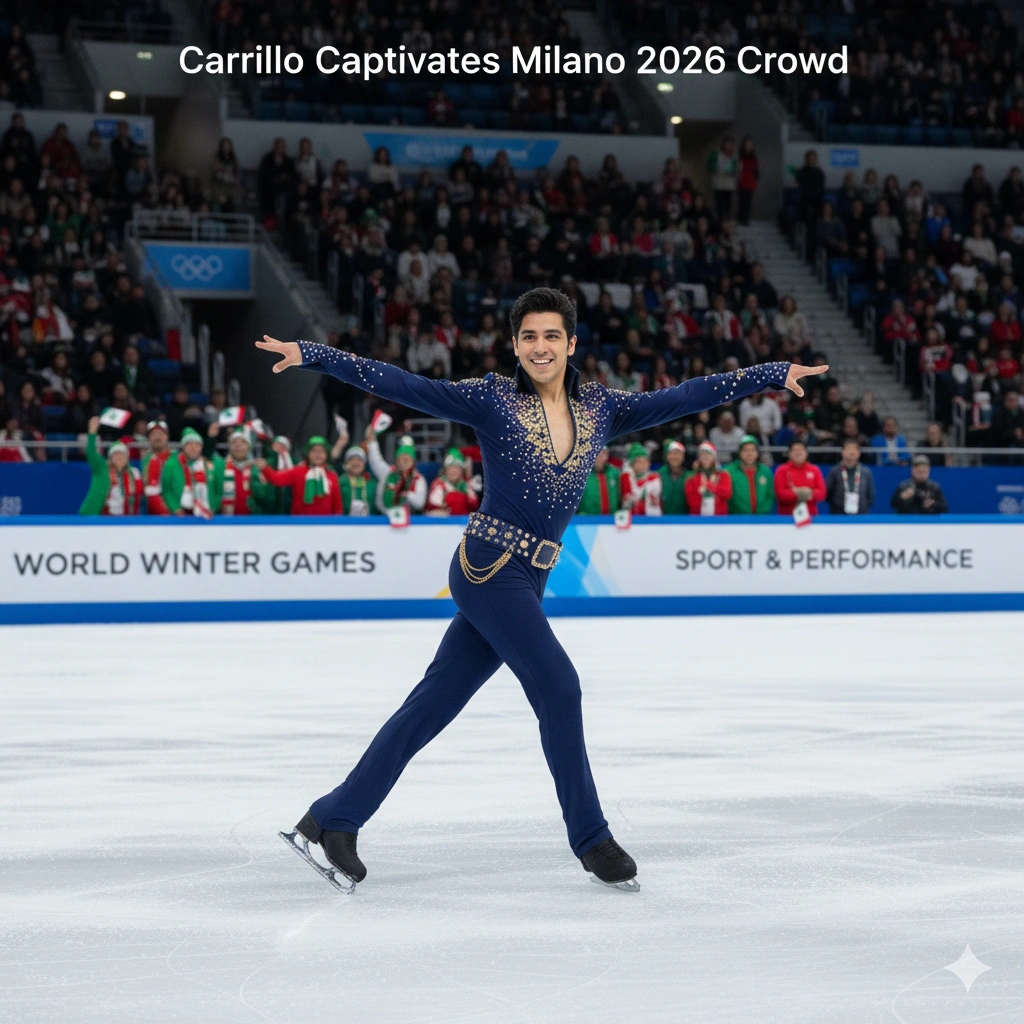 Donovan Carrillo Winter Olympics 2026 performance stuns fans with Elvis routine, season-best 219.06 score and emotional Olympic moment.