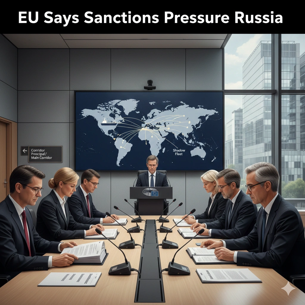 Russia sanctions impact are biting, EU envoy says, warning the war economy may face deeper strain in 2026 as enforcement tightens and revenues fall.