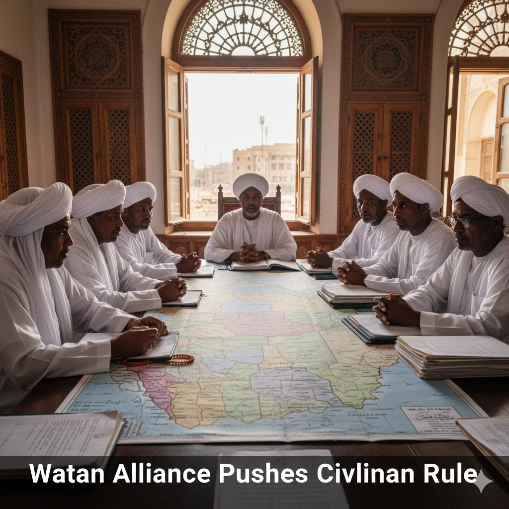 Watan Alliance civilian rule Sudan initiative unites political factions seeking to end war and restore civilian governance.
