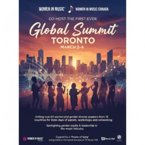 Women in Music Global Summit 2026 brings 60+ speakers to Toronto for 3 days of powerful industry equity talks, networking, and global music leadership sessions.