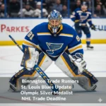 Jordan Binnington trade rumors heat up after his 2026 Olympic success. See which NHL teams are pursuing the St. Louis Blues star goaltender in this shock report.