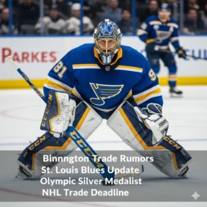 Jordan Binnington trade rumors heat up after his 2026 Olympic success. See which NHL teams are pursuing the St. Louis Blues star goaltender in this shock report.