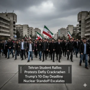 Iranian Student Protests erupt in Tehran as Trump issues a 10-day nuclear deadline. Discover how these massive rallies and U.S. pressure are shaking the regime.