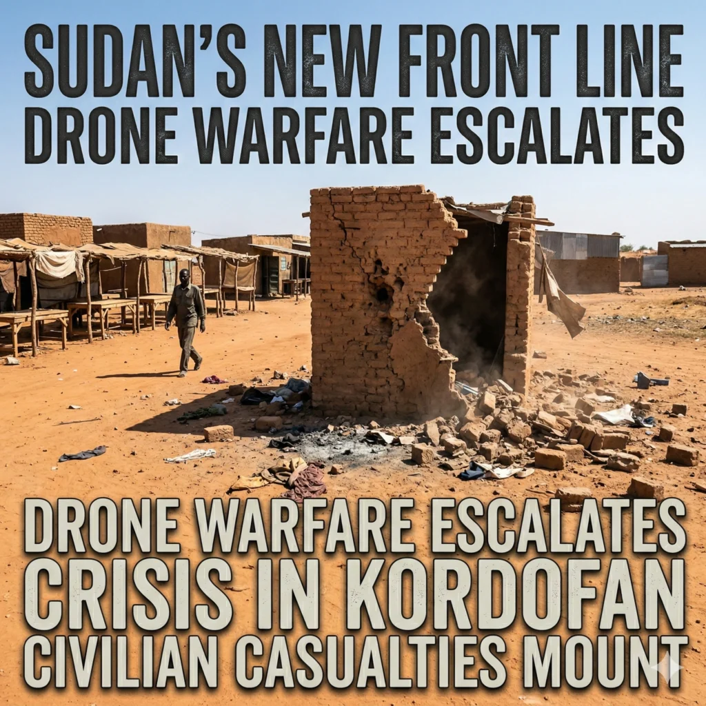 Sudan Drone Casualties rise as conflict shifts to the Kordofan region. Learn about the strategic battle for gold and oil and the impact on civilian lives in 2026.