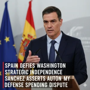 Spanish Prime Minister Pedro Sanchez adopts a Sanchez defiant foreign policy, resisting NATO targets and US pressure to bolster domestic and strategic power.