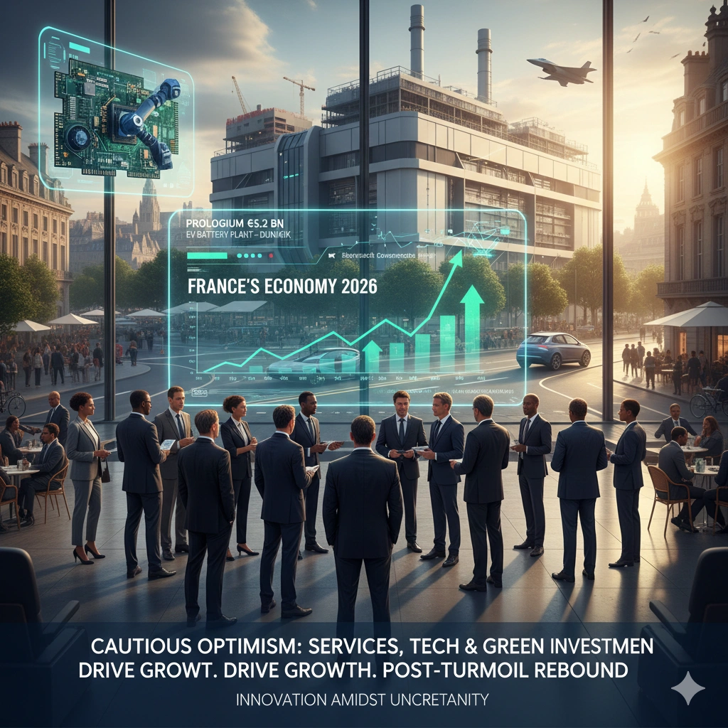 Discover why French Economy Growth is surging in 2026. Explore how AI, EV plants, and aerospace are driving a record recovery despite global market pressure.