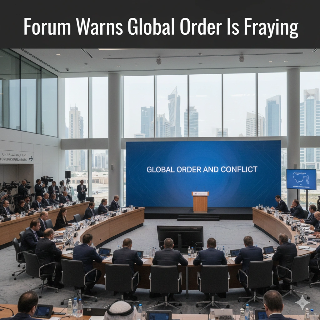 Gaza War International Law faces erosion as Iran calls for arms embargo and global leaders warn of regional instability at Doha Forum 2026.