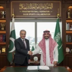 Pakistan football ties with Saudi Arabia reach a record high as PFF President Mohsen Gilani and Ambassador Al-Maliki plan infrastructure upgrades for 2026.