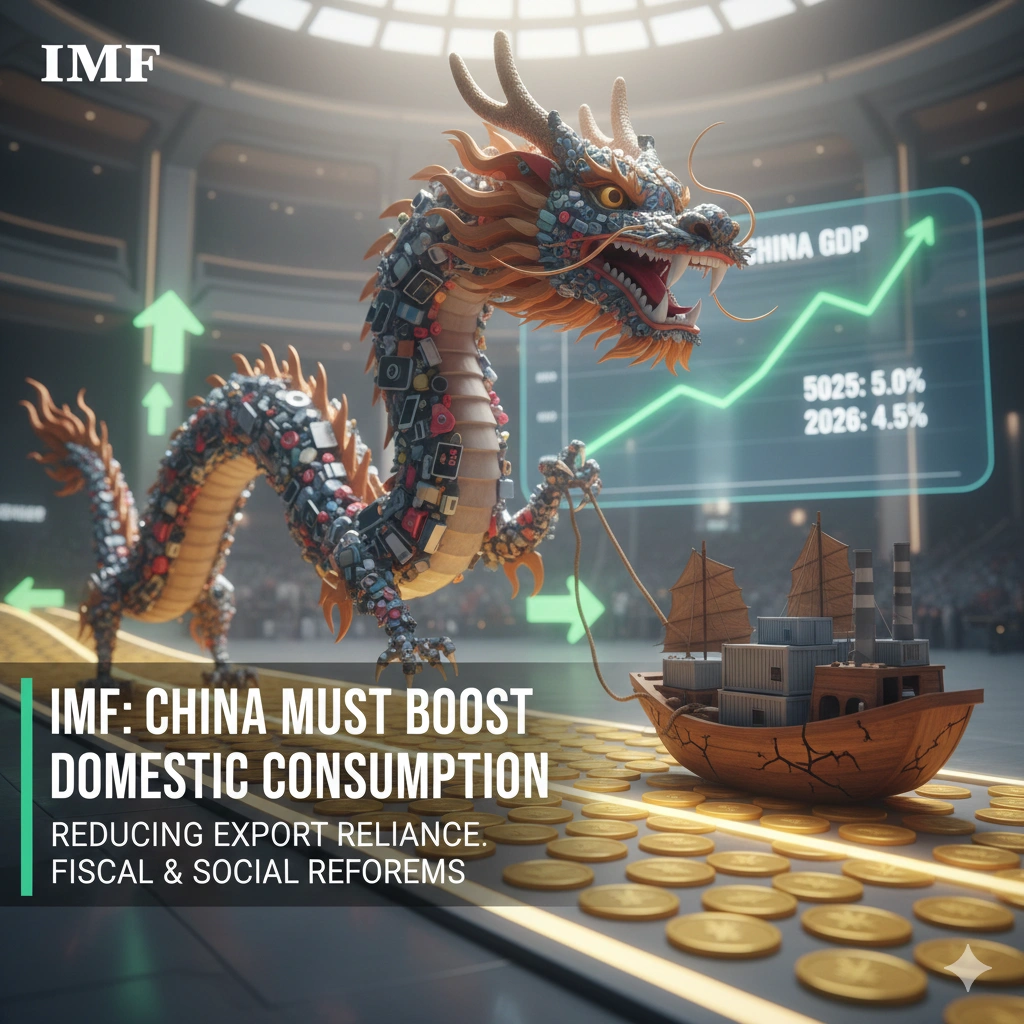 China Consumption Growth is the IMF's top priority for 2026. Social reforms and property bailouts aim to boost demand and stabilize the global economy.