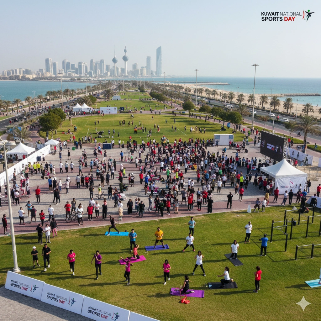 Kuwait Marks National Sports Day With Mass Community Participation as 21,000 join the 2026 event. See highlights from the record-breaking day on Jaber Bridge.