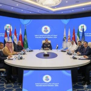 Arab Police Sports Federation met in Doha with the Syrian delegation to boost regional security and sports cooperation through a record 7-point strategic plan.