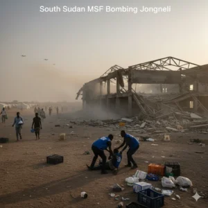 MSF Hospital Bombed In South Sudan during government offensive in Jonglei, destroying critical supplies and forcing medical services to shut down.