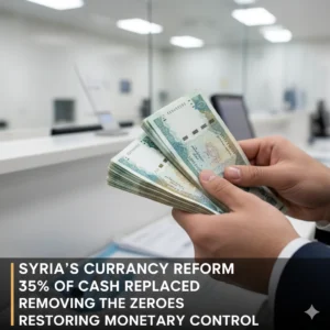 The Syrian Currency Reform 2026 replaces 35% of cash to stabilize the economy. Discover how removing zeroes and regime imagery aims to restore sovereignty.