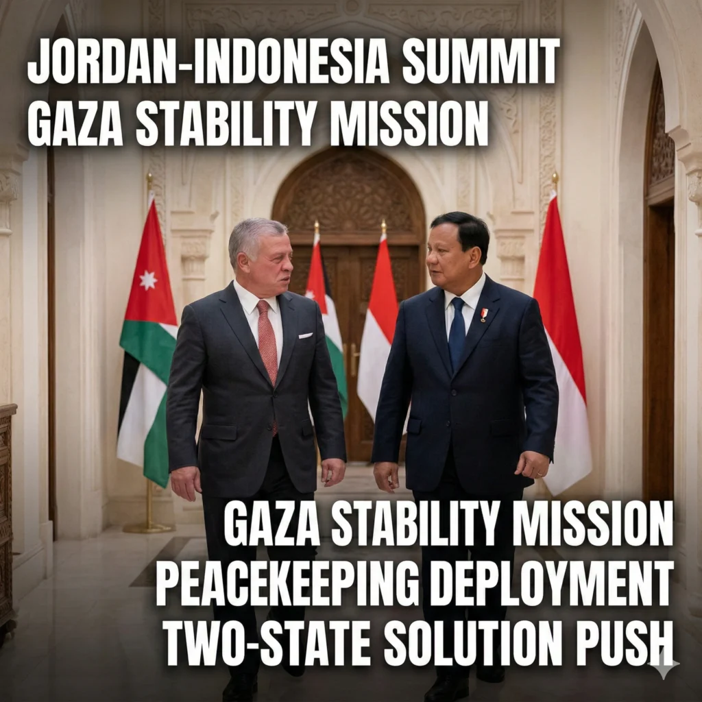 Gaza Stability Restoration takes a bold step as Indonesia prepares to deploy 8,000 peacekeepers. See how Jordan and Jakarta are leading the 2026 recovery plan.