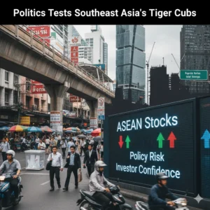 Political risks from Thailand election and Indonesia's negative credit outlook dim Southeast Asia tiger cubs' prospects.