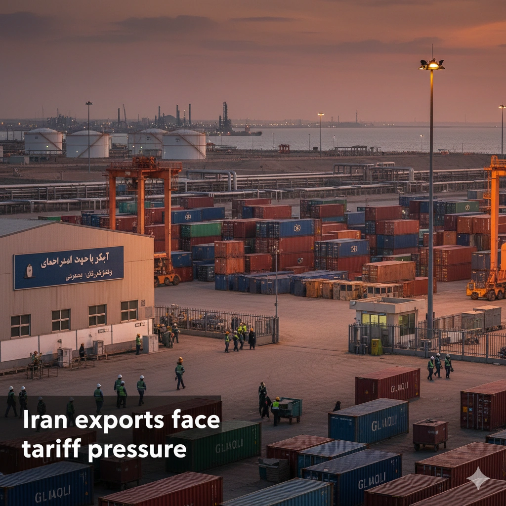 Iran export lifelines to China, Iraq and UAE face new pressure as Trump tariffs threaten countries trading with Tehran.