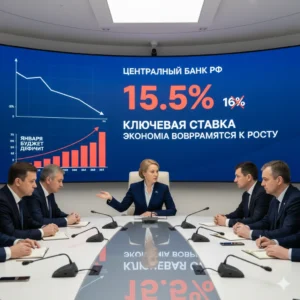 The Bank of Russia cuts interest rate to 15.5% as inflation cools, despite a massive January budget deficit and mounting pressure on the nation's war economy.