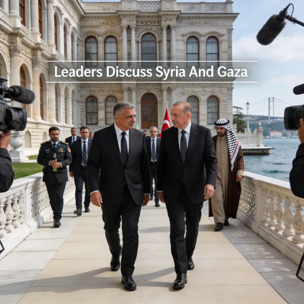 Jordan’s King, Turkish President Urge Support For Syria And Gaza Ceasefire, calling for stability, aid access, and a two-state solution.