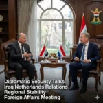 Fuad Hussein Meets Dutch Ambassador Janet Alberda to discuss a 1 crisis risk regarding regional security and the protection of diplomatic missions in Iraq.