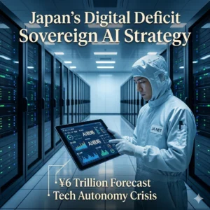 Japan’s digital deficit hits 6 trillion yen as AI costs soar. Discover how the 2025 AI Basic Plan and "Sovereign AI" aim to reclaim Japan's digital sovereignty.