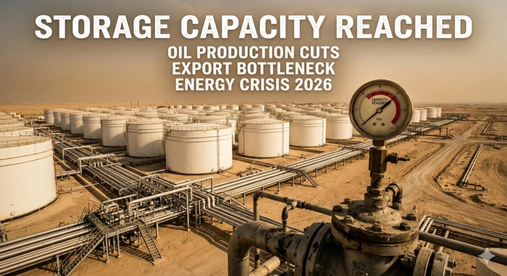 Kuwait oil production cuts begin as storage hits capacity due to Hormuz closure. See how the 2026 energy crisis impacts global prices and OPEC supply.