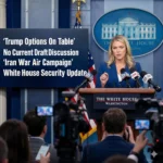 White House Press Secretary Karoline Leavitt clarifies the Trump 2026 military draft stance as the air assault against Iran enters its second week. Read more.
