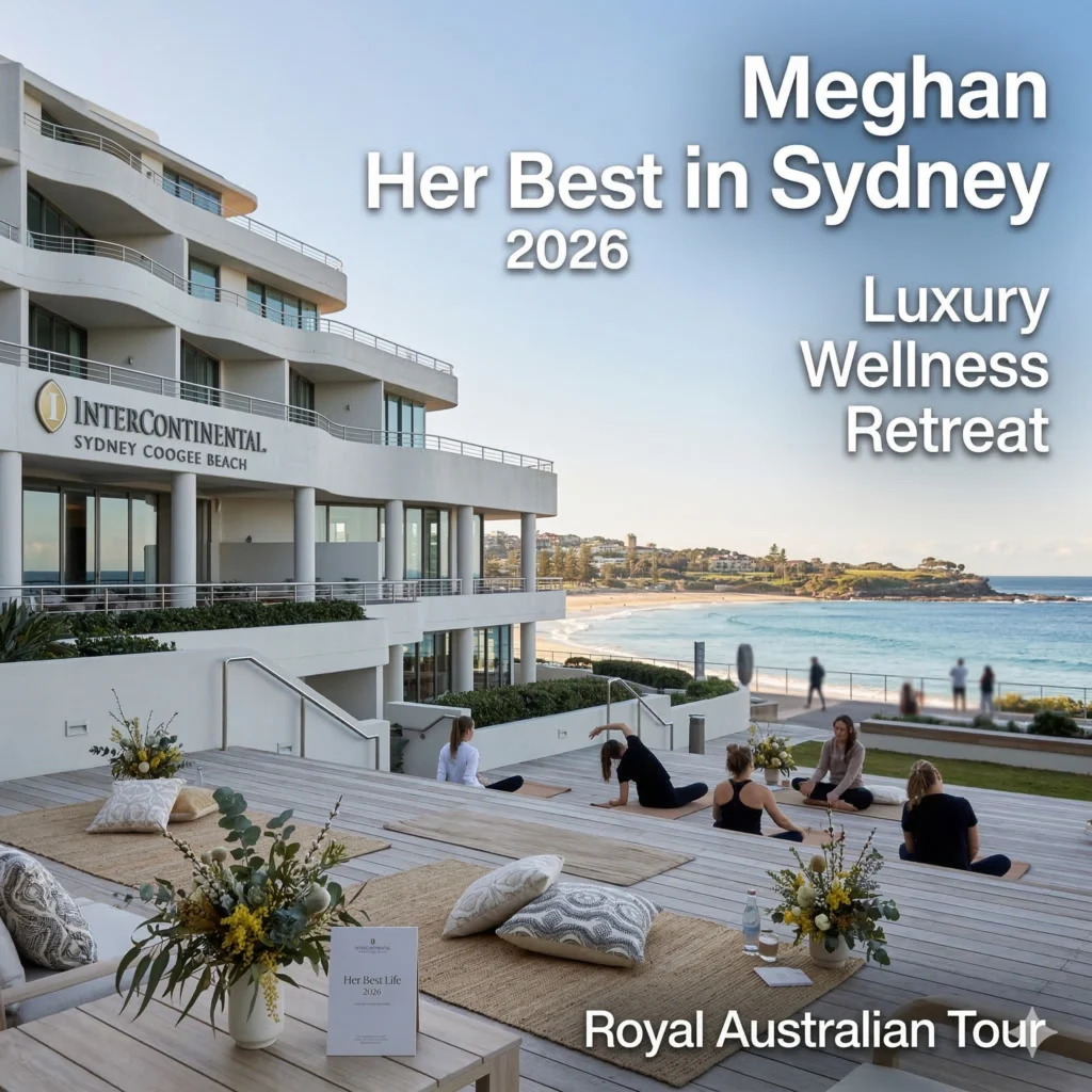 Discover the exclusive details of the Her Best Life retreat in Sydney featuring Meghan Markle. Explore luxury wellness, VIP galas, and empowerment in April 2026.