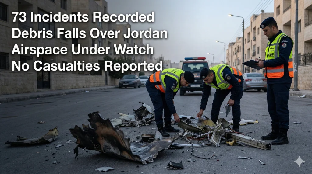 Jordan falling objects have caused a major crisis with 73 debris incidents. Discover the impact of regional strikes and the ministry's safety warnings today.