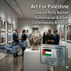Sir Grayson Perry and Es Devlin donate contemporary artworks for Palestine charity auction. Discover how rare art is raising vital humanitarian funds in 2026.