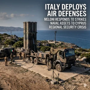 The Italy deployment begins as Meloni sends air defense and naval assets to the Gulf. Discover how this strong move protects energy and security in 2026.