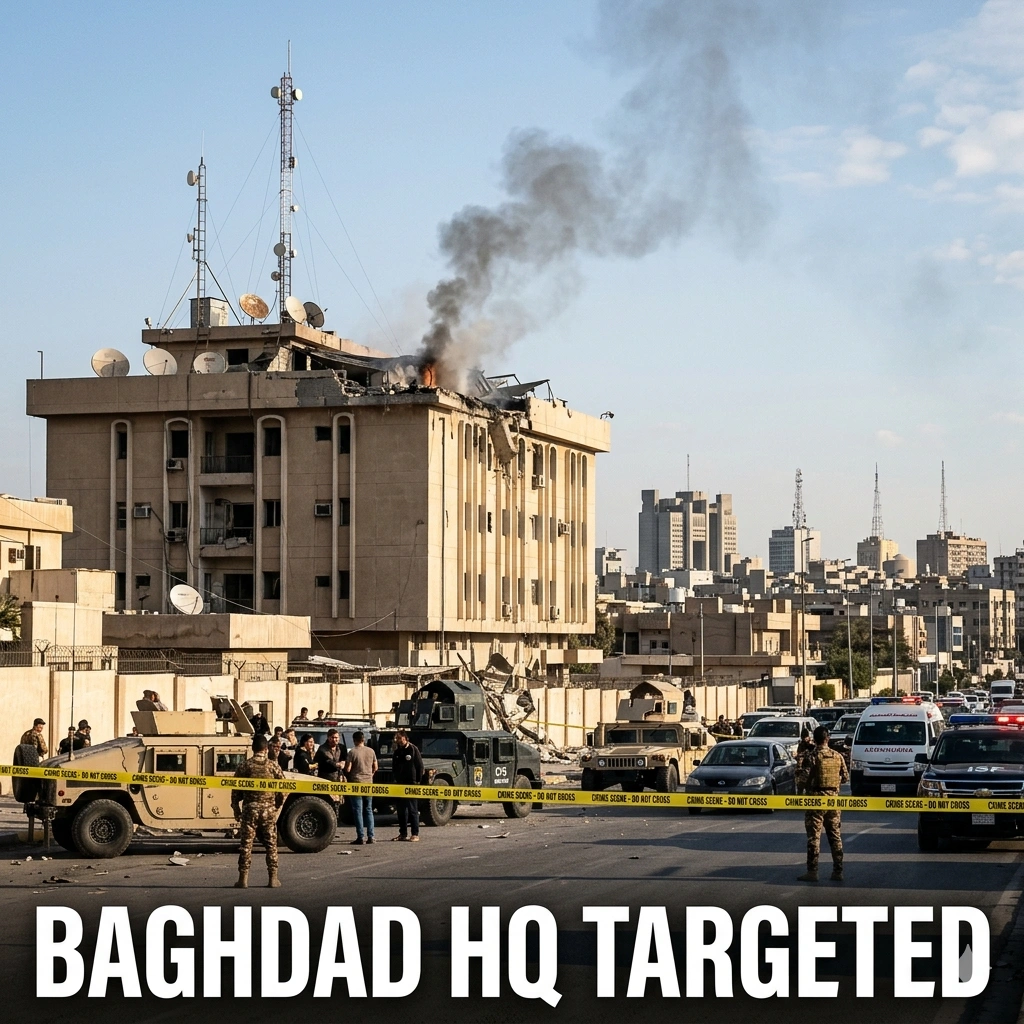 A fatal drone strike targets the Iraqi Intelligence headquarters in Baghdad, killing a police officer. Explore the impact of this escalation on regional security.