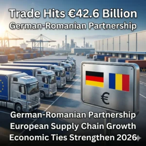 Germany-Romania trade growth hits a record 42.6 billion euros in 2025. Explore how imports, exports, and services are driving this resilient EU partnership.