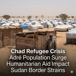 Sudanese Refugee Crisis impacts in Adré have caused a 500% population spike, rising prices, and new health services. See how Chad is managing this 2026 crisis.