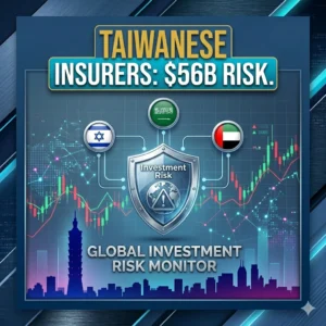 Taiwan Insurance Risks rise as $56 billion in Middle East assets face valuation pressure. S&P warns of capital buffer strain amid regional conflict volatility.