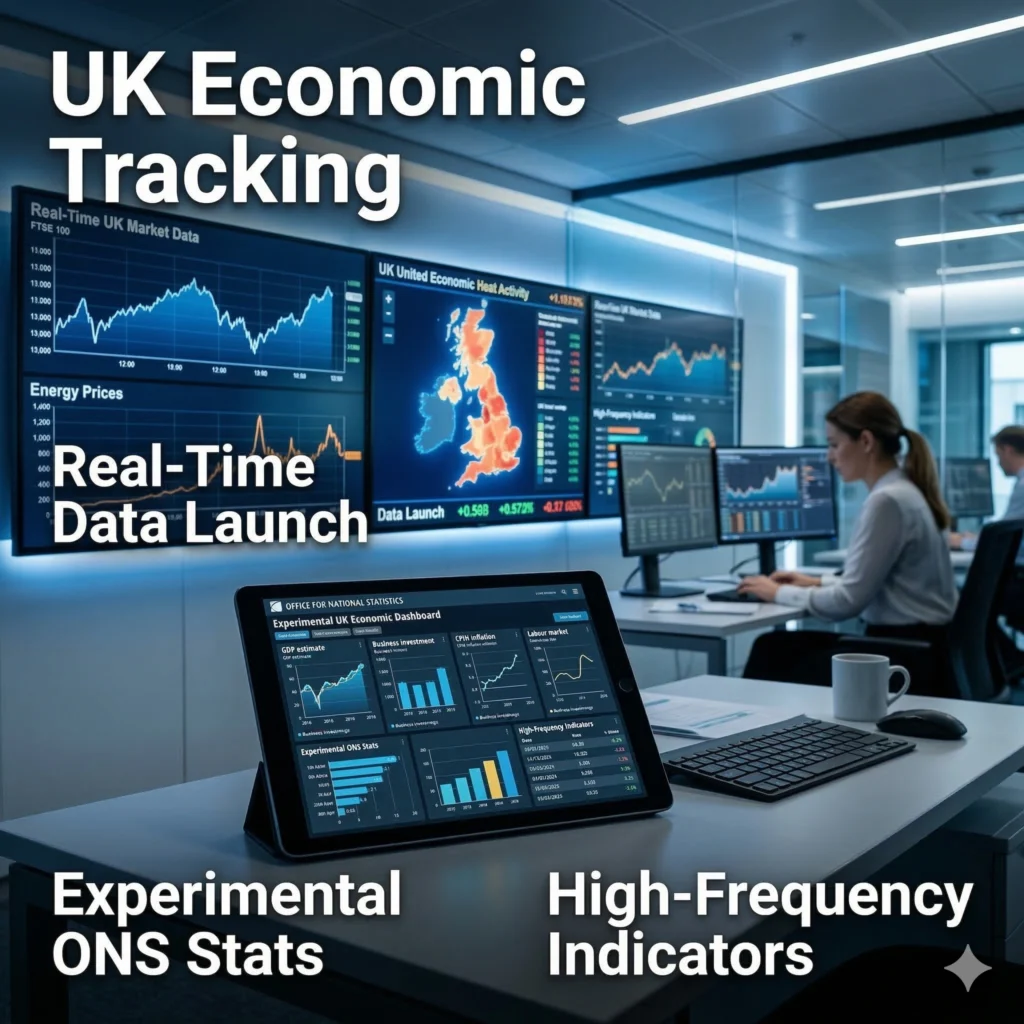The ONS has released experimental real-time economic data for the UK, tracking high-frequency shifts in energy, transport, and consumer behavior in 2026.